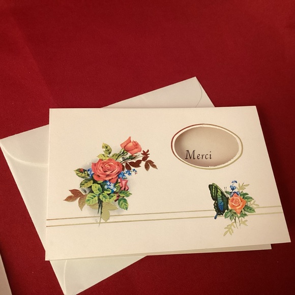 7 Merci (french) greetings card blank various sizes - Picture 6 of 9